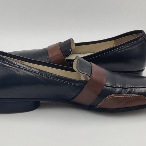 Circa Joan & David Loafers Flats, Black and Brown Shoes Women Size 6M - Picture 4 of 10